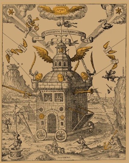 The Temple of the Rosy Cross, figure designed by Theophilius Schweighardt (1616). This version courtesy of Ouroboros Press (2012).